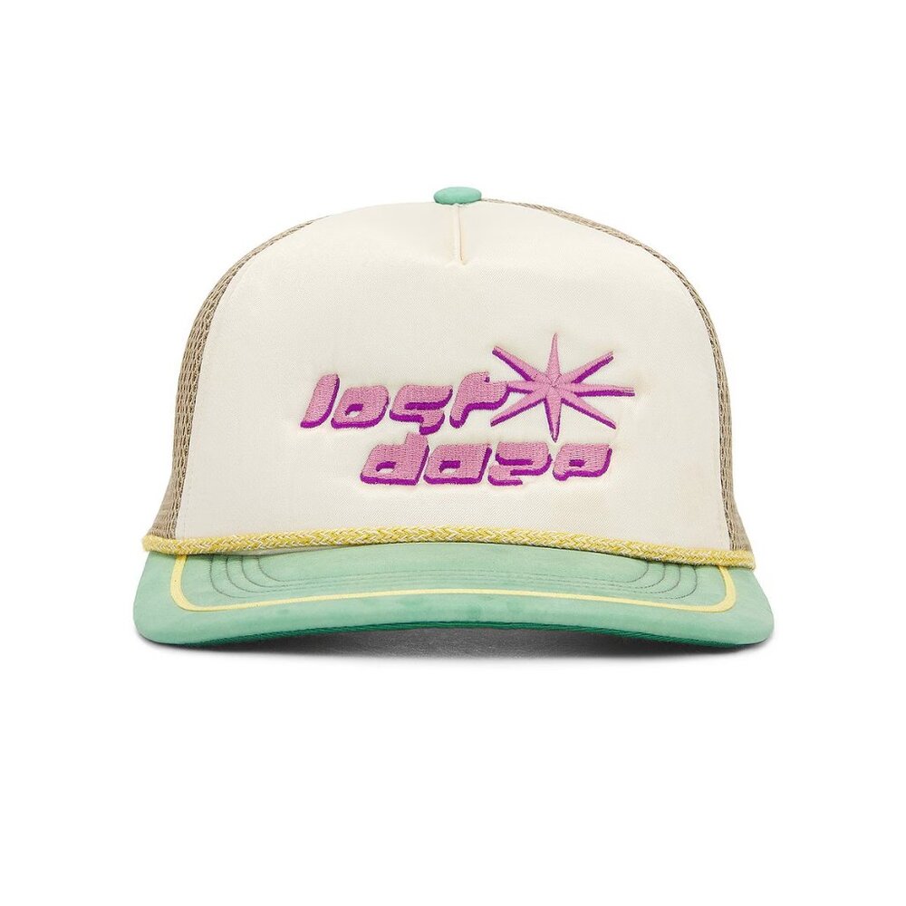 Lost Daze Nostalgia Trucker Hat in Jade, Cream, & Desert